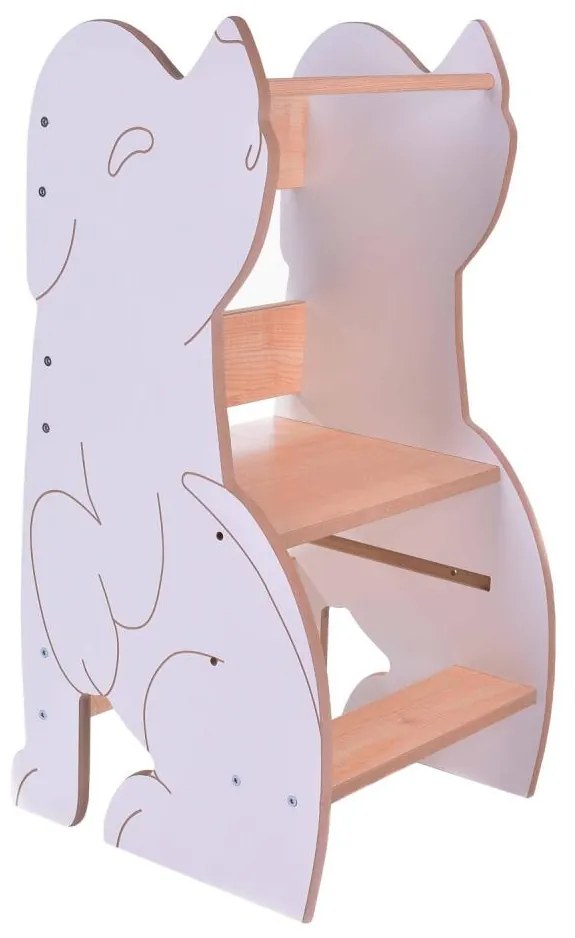 Turn educativ WOLF alb/arțar