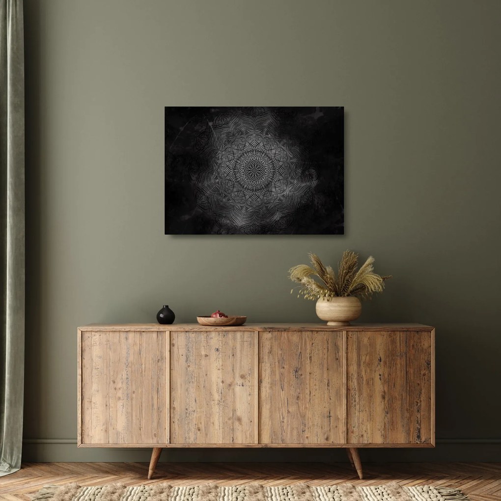 Tablou pe sticlă -Mandala mistică (70x50 cm)