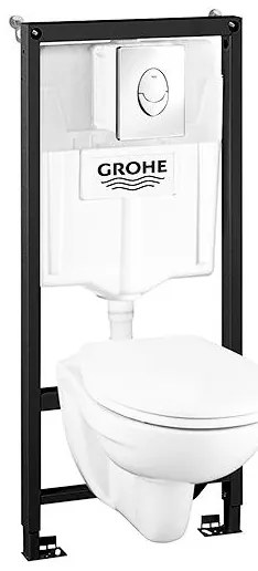GROHE 39192000 - Set 4 în 1 SOLIDO, 1,13 m, alb Duro