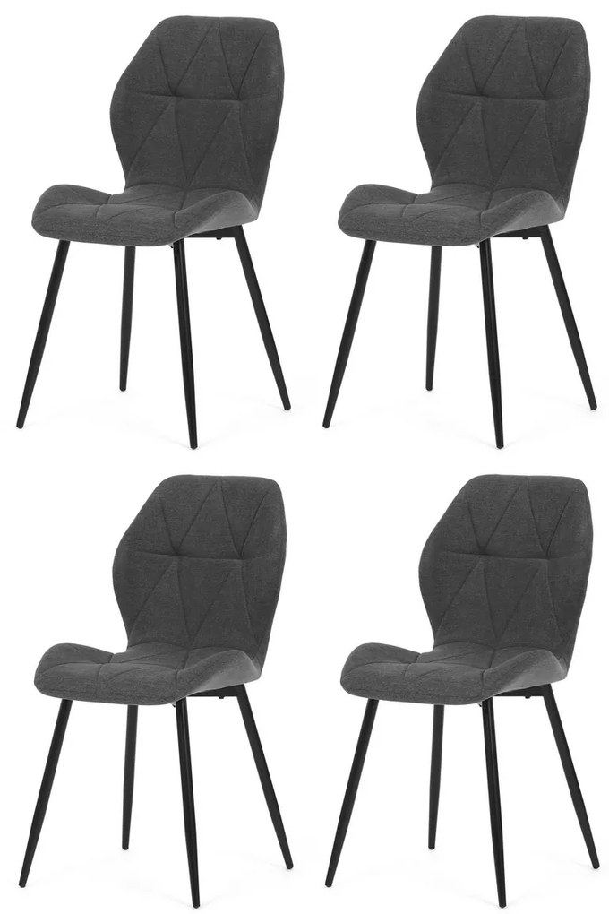 Set de scaune de sufragerie CT-285 GREY2, 4 buc.