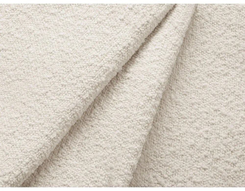 Colțar bej extensibil, cu spațiu de depozitare cu tapițerie din țesătură bouclé (cu colț pe partea dreaptă, cu șezlong) Kyoto – Cosmopolitan Design