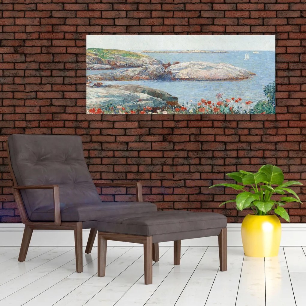 Tablou - Childe Hassam, Poppies,  Isles of Shoals, reproducere (120x50 cm)