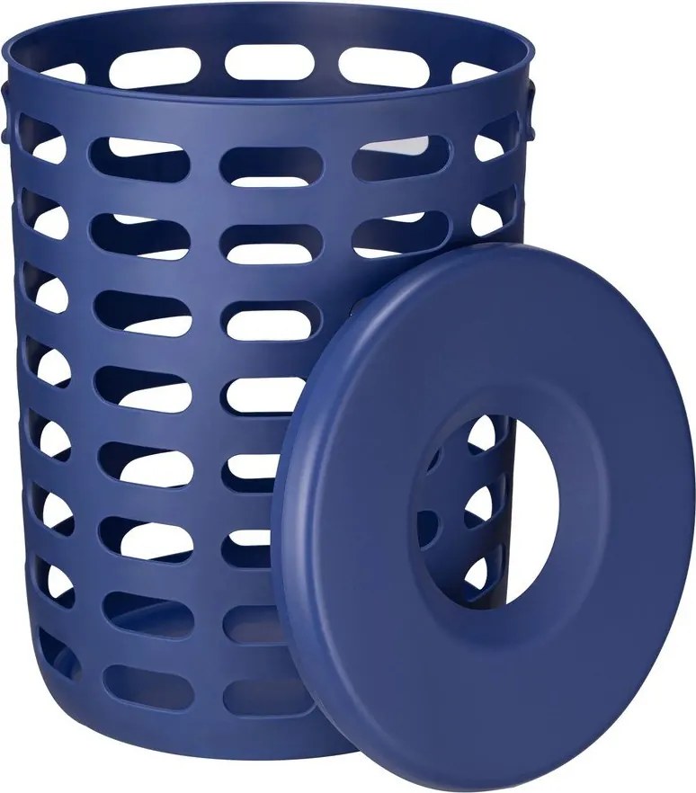 Coș de rufe albastru din plastic Korie – Blomus