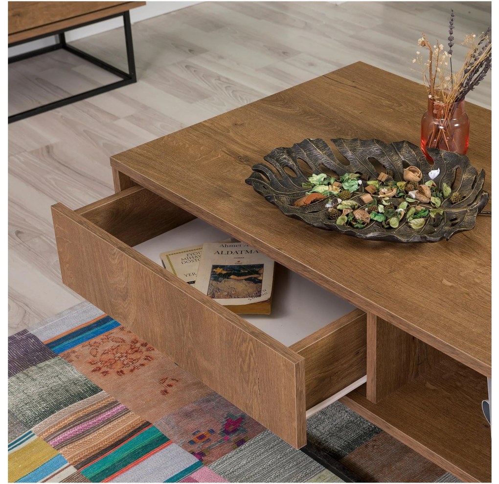 Mobilier living Lexuna 24 (Nuc + Negru). 1089011
