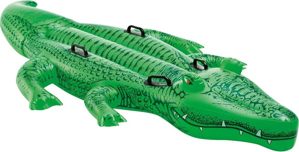 INTEX Jucărie de piscină crocodil gigant ride-on, 203x114 cm