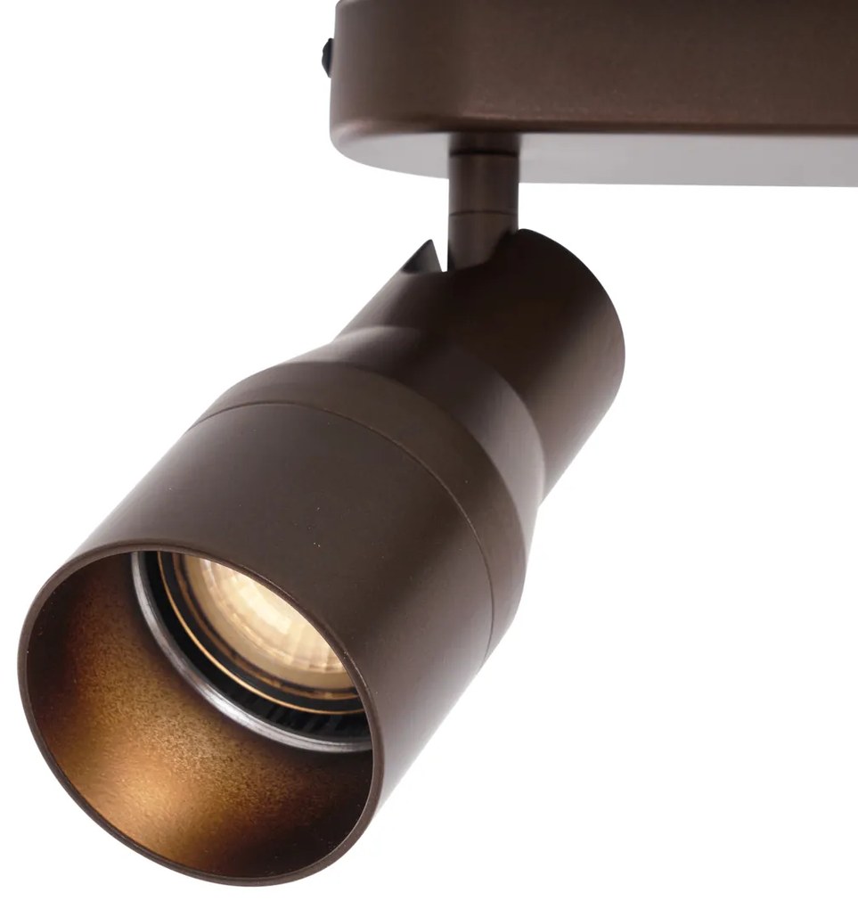 Spotlight rotund de plafon bronz închis GU10 50mm 2 lumini - Stanley