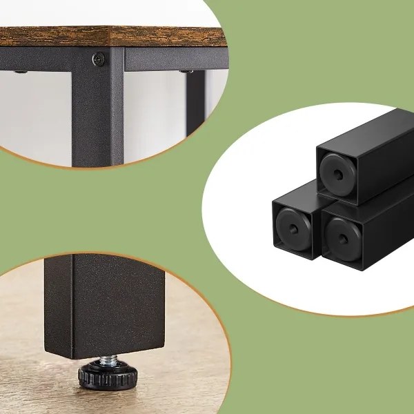 Birou de scris SOLEA maro/negru