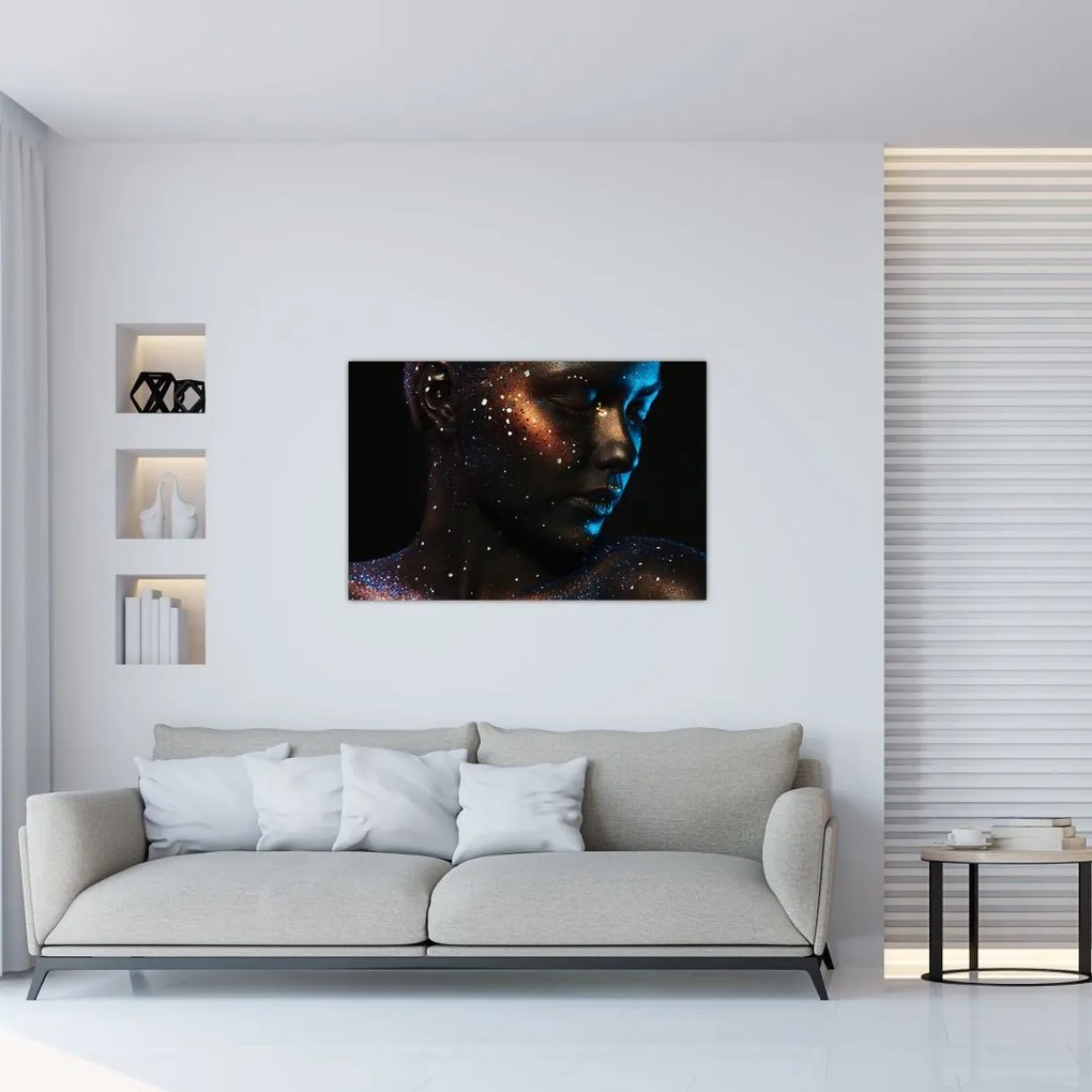 Tablou strălucitor a femeii (90x60 cm)