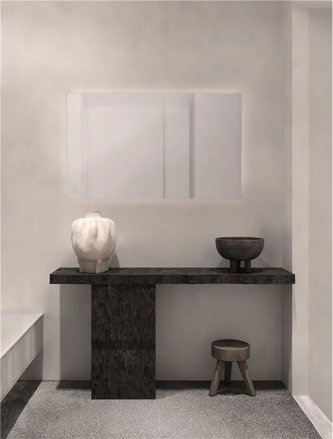 Oglinda cu iluminat LED IP44 3000K Ural, 70x120cm, NVL-9006027