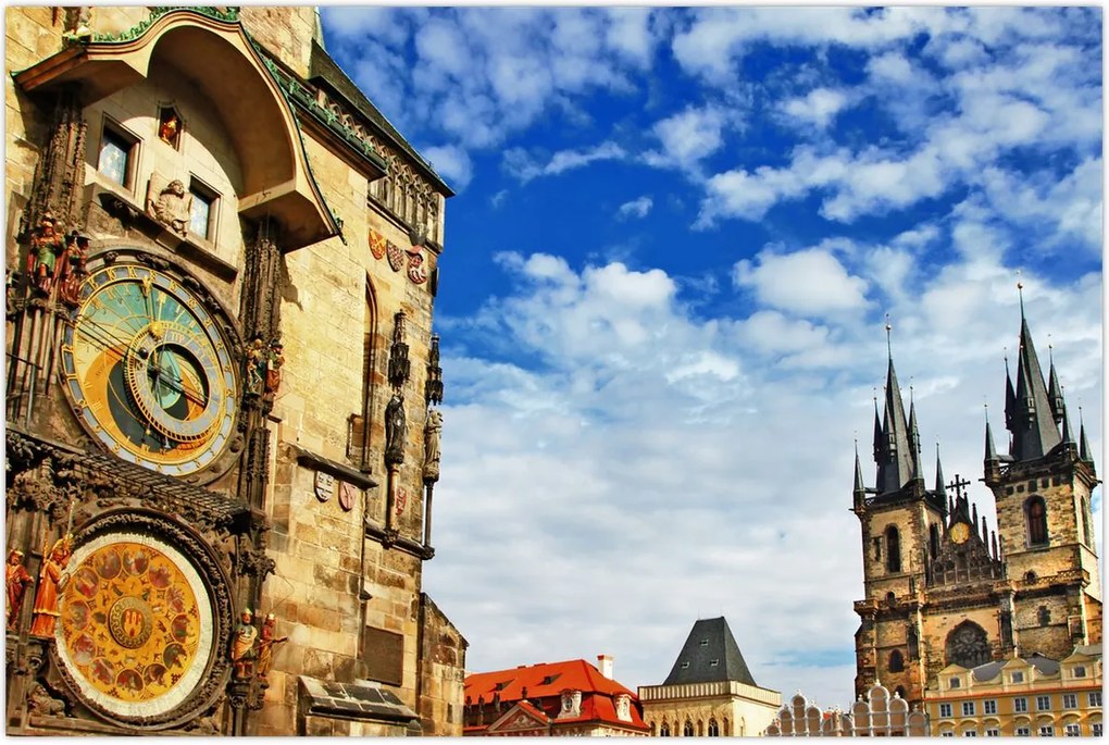 Tablou - Ceasul astronomic din Praga (90x60 cm)