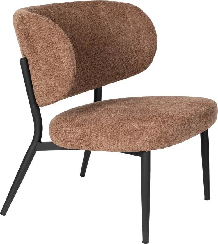 Fotoliu portocaliu/maro Sanne – White Label