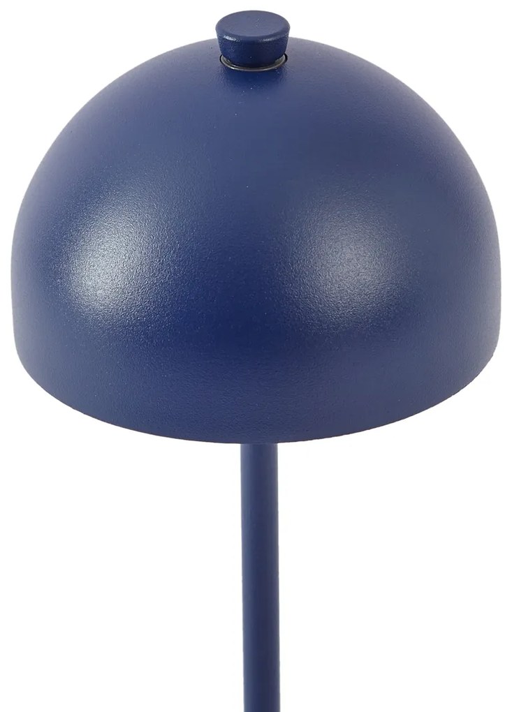 Lampă de masă albastră cu LED IP54 reîncărcabilă cu stație de încărcare - Squirrel