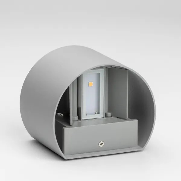 Aplică LED de exterior Brilagi RONDO LED/6W/230V gri IP54