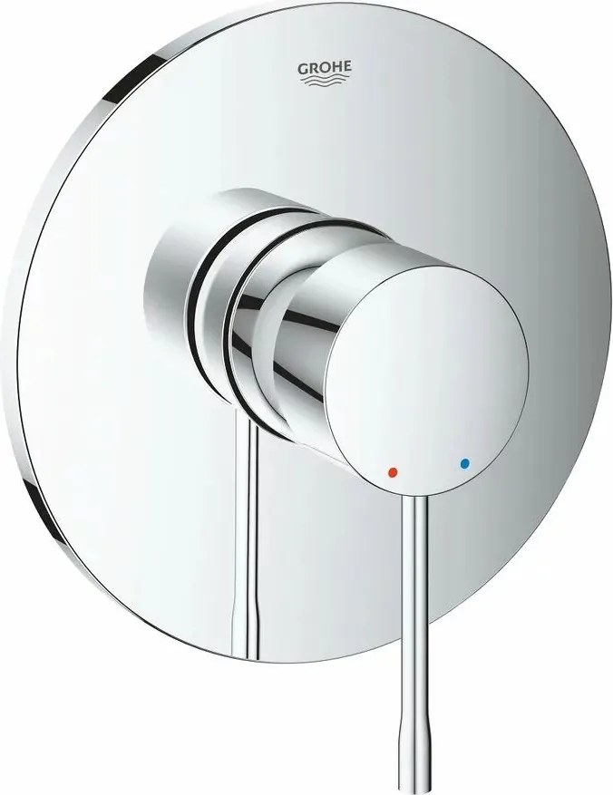 Baterie dus incastrata Grohe Essence crom lucios