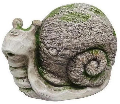 Decoratiune gradina, ceramica, melc, 33x19.5x22 cm