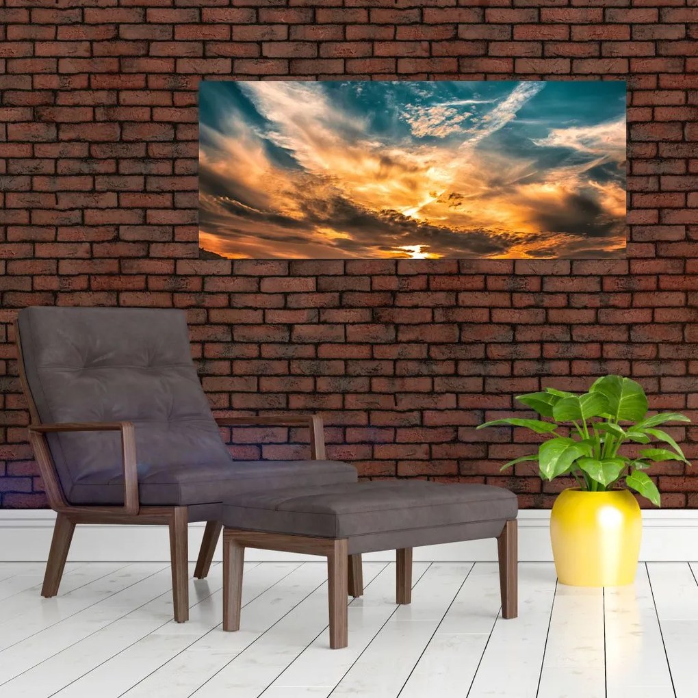 Tablou cu nori (120x50 cm)