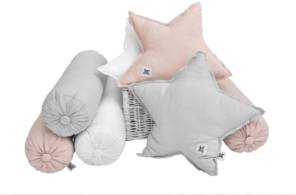 Perna decorativa din in Culoare Roz, STAR DUSTY