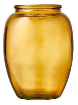 Vază de sticlă Bitz Kusintha, ø 10 cm, galben