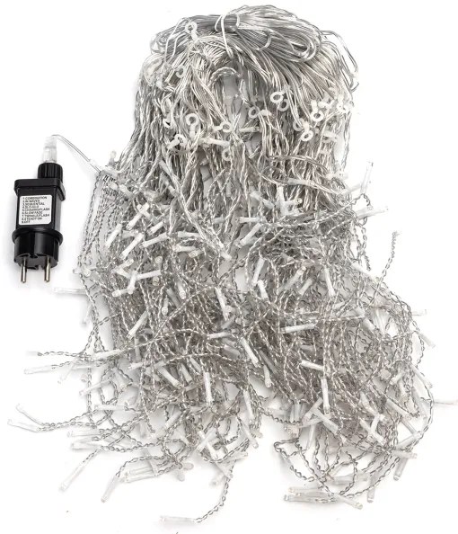 Aigostar - Ghirlandă LED de exterior pentru Crăciun 400xLED/6W/230V/8 funcții 20x0,4m IP44 alb cald