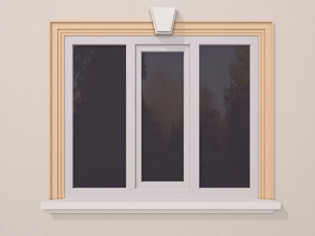 Ancadrament fereastra exterior FP119 dimensiuni 130x40x2000mm