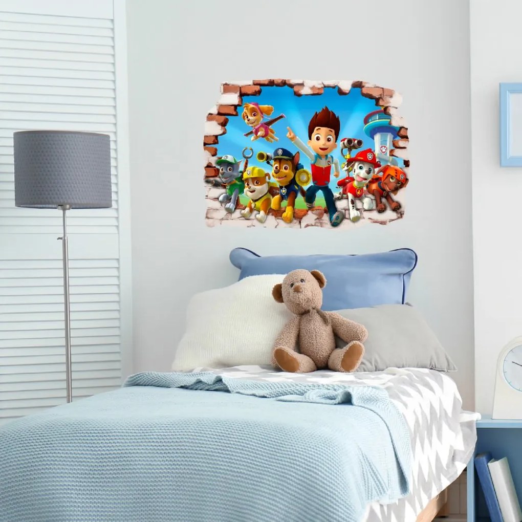 Autocolant de perete "PAW patrol 4" mărimea: 70x50cm