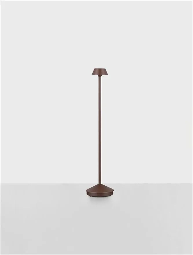 Lampadar/Lampa de podea LED de exterior IP65 ARION maro rustic