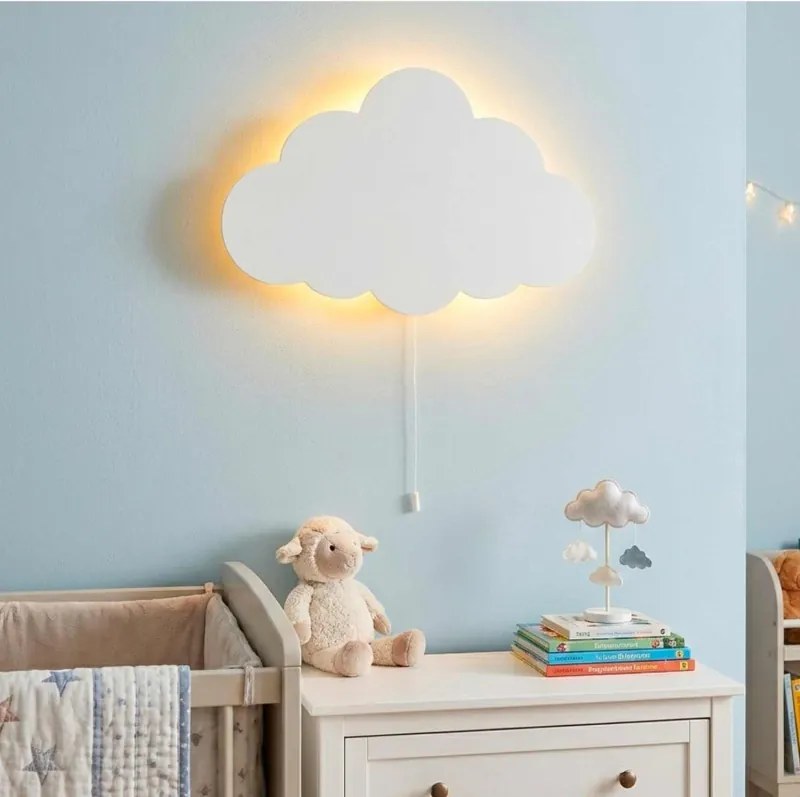 Decorațiune de perete LED în formă de nor – Lampă de noapte pentru camera unui copil | LUNIK