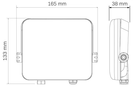 Proiector LED de exterior MILKY LED/30W/230V 4000K IP65 negru