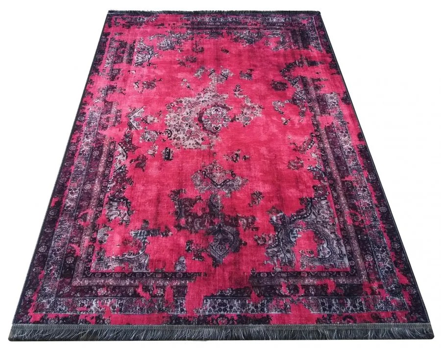 Covor oriental de culoarea zmeurei Lăţime: 80 cm | Lungime: 150 cm