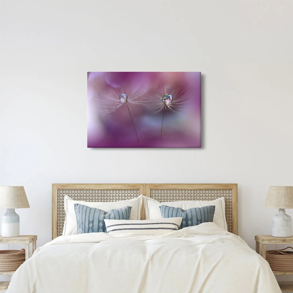 Tablou cu picături pe puf (90x60 cm)