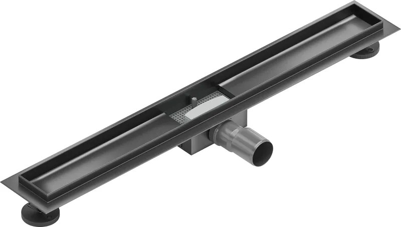 Mexen Flat corp pentru scurgere liniară 80 cm, gri pistol periat - 1E15080
