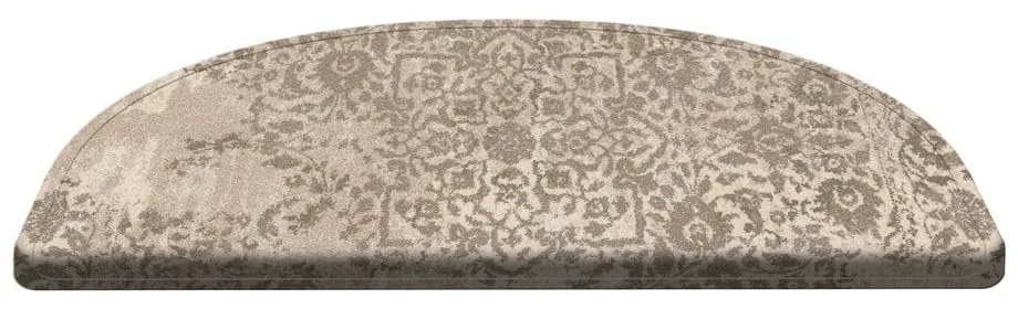 Covorașe pentru scări bej în set de 16 bucăți 65x20 cm Floral Path - Vitaus