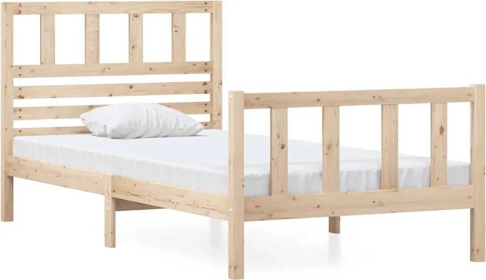 vidaXL Cadru de pat, 90x200 cm, lemn masiv