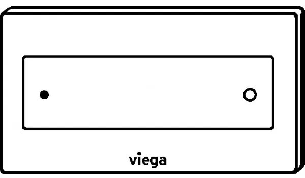Clapeta actionare rezervor WC incastrat, Viega Visign for Style 12, sticla transparenta, 687878