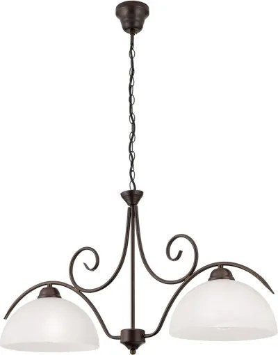 Orion - Lustra suspendată pe lanț RULA 2xE27/40W/230V alb/bronz