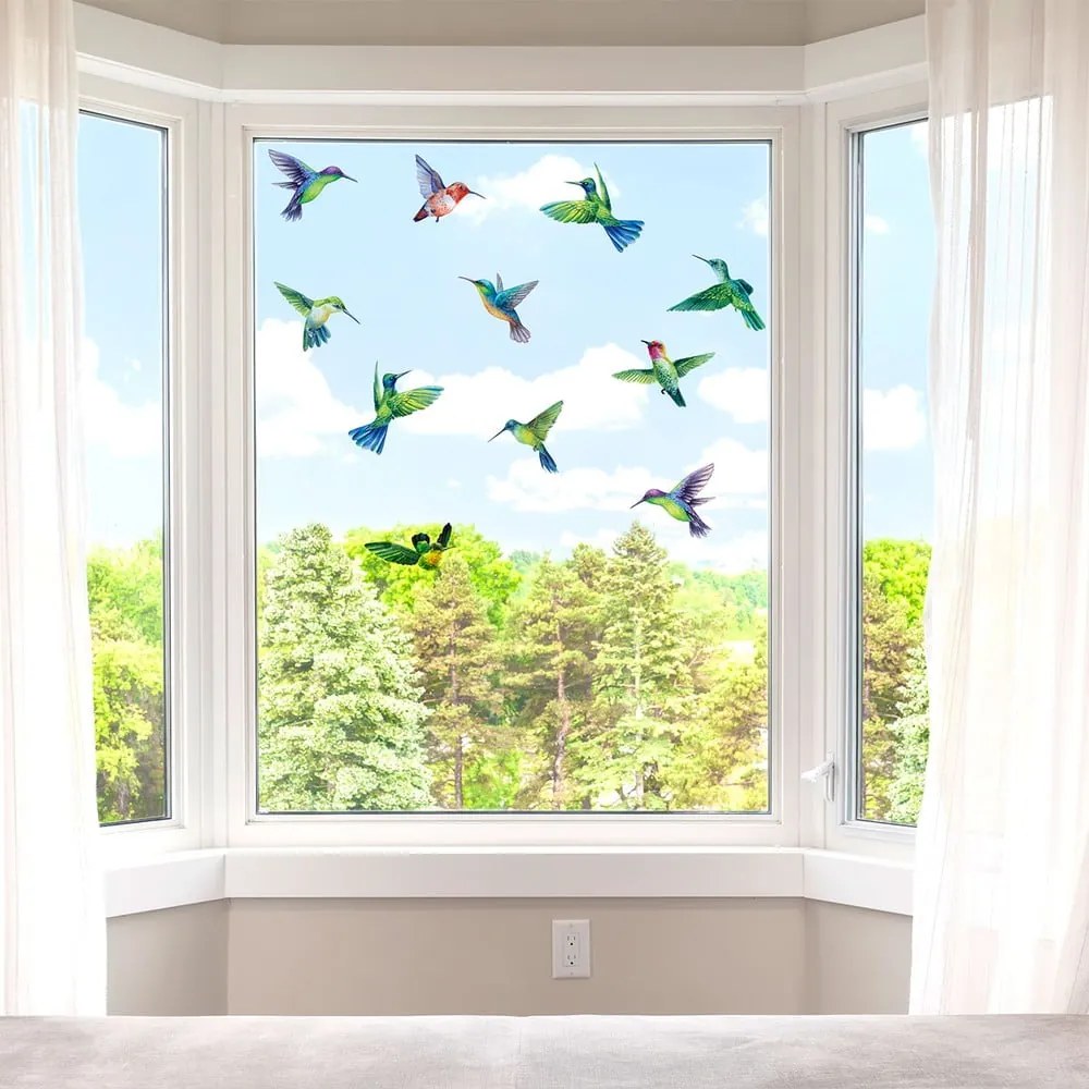 Autocolante pentru geam 20 buc. 40x60 cm Hummingbirds – Ambiance