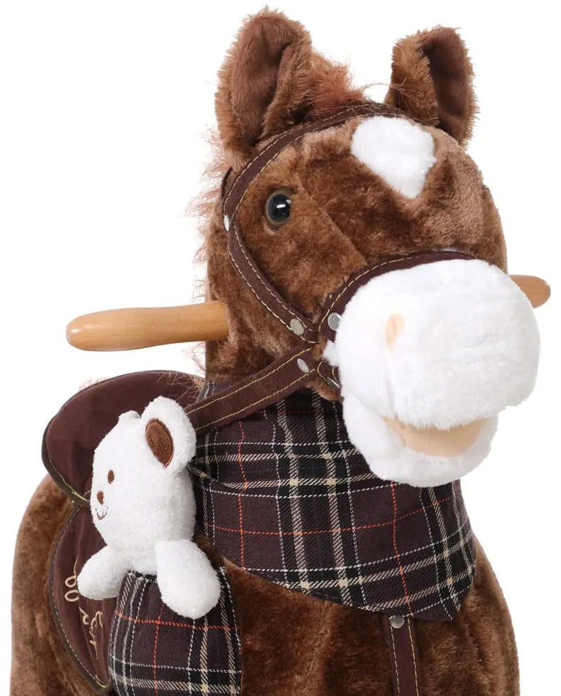 Balansoar cal brun cu efect sonor Spielwerk