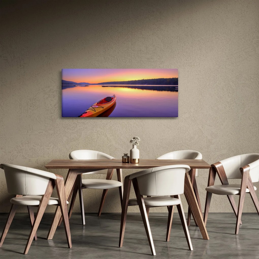Tablou - Kayak pe lac (120x50 cm)