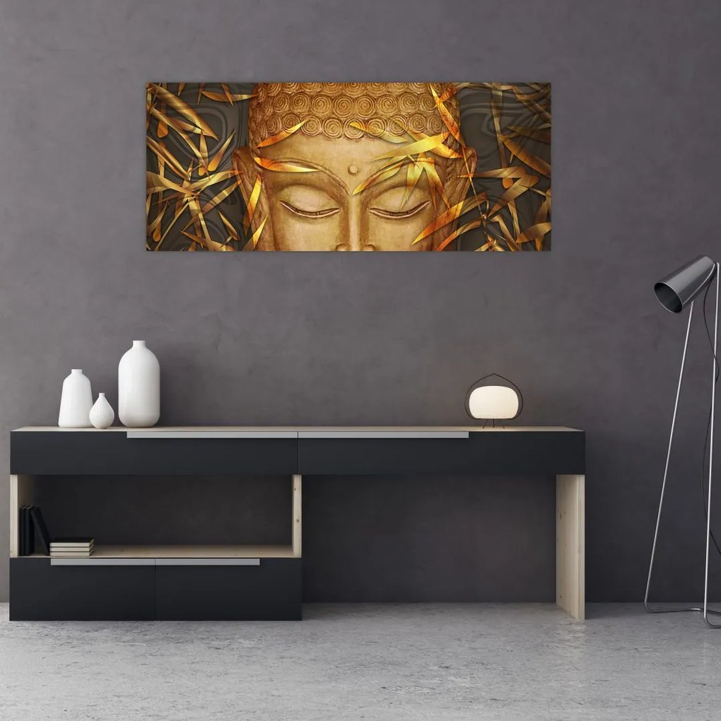 Tablou - Buddha de aur (120x50 cm)
