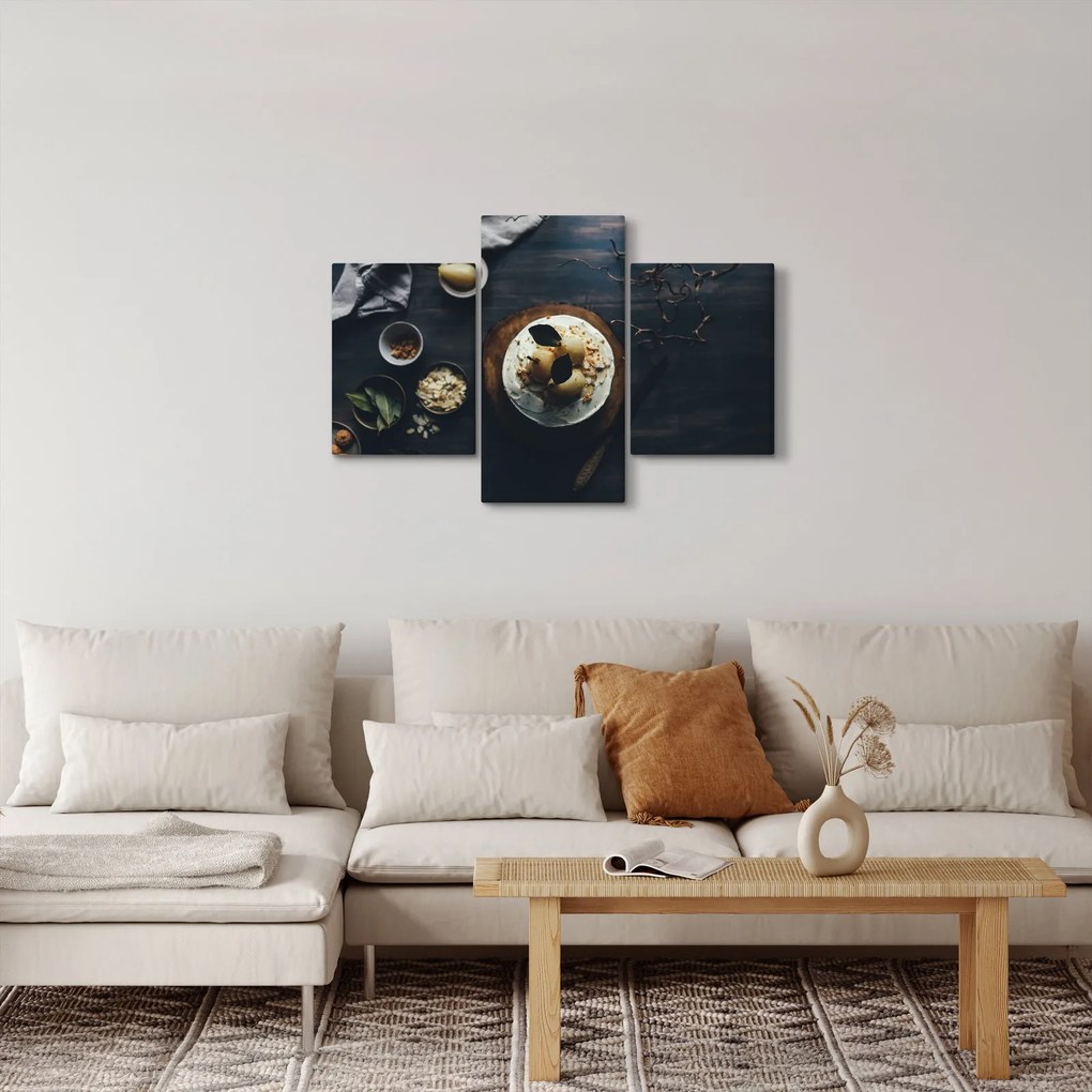 Tablou cu desert pe masă (90x60 cm)