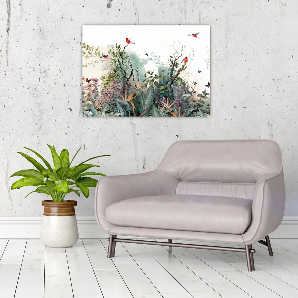 Tablou - Peisaj natural, acvariu (70x50 cm)