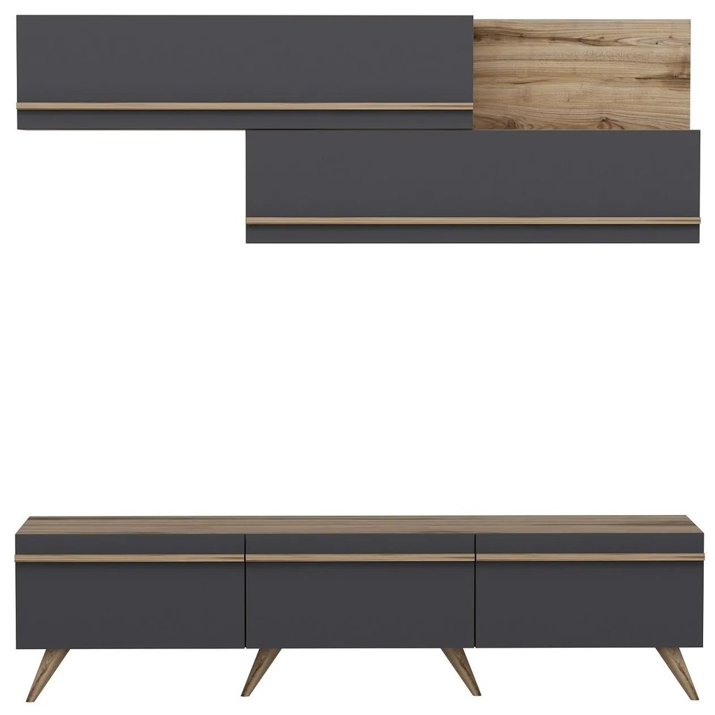 Mobilier living Amstel (antracit + Nuc). 1088821