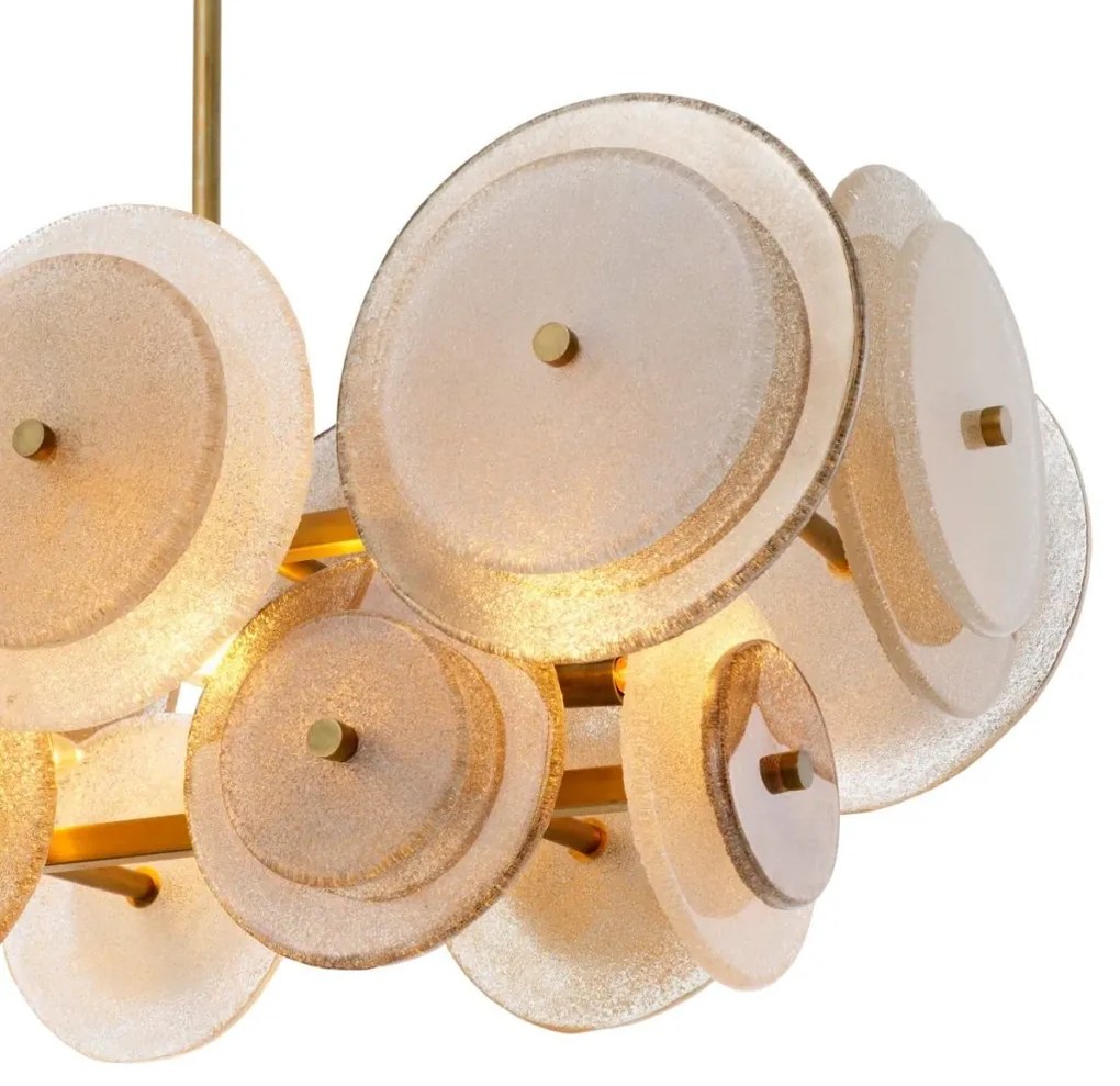 Candelabru design LUX, Sticla, Fumuriu, Hyde