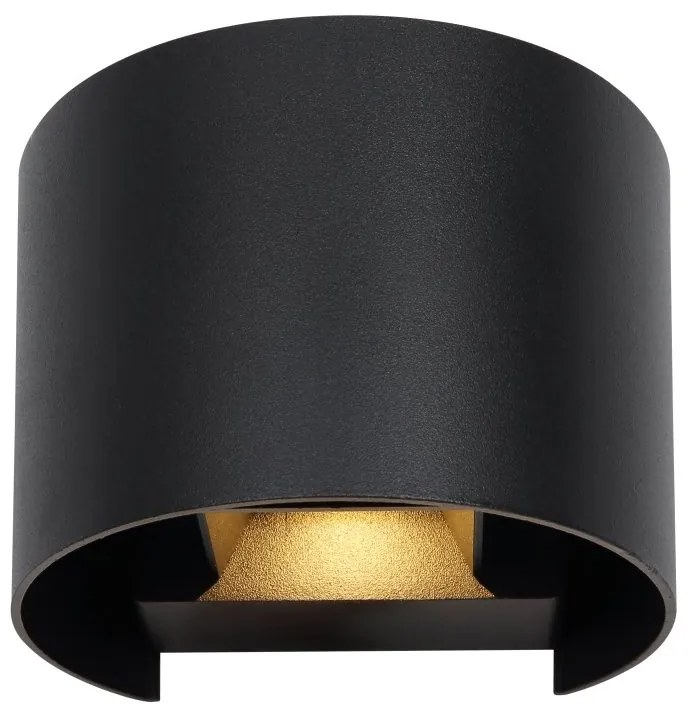 Aplica LED cu spot pentru iluminat exterior design modern IP54 Veronika negru