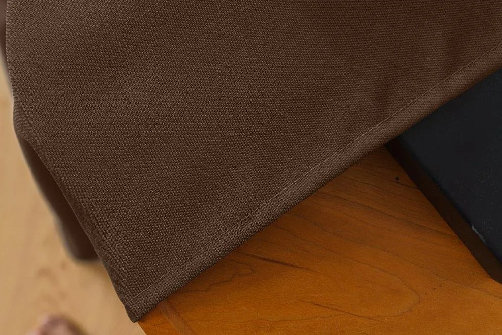Draperie maro inchis cu rejansa OXFORD 140x250 cm