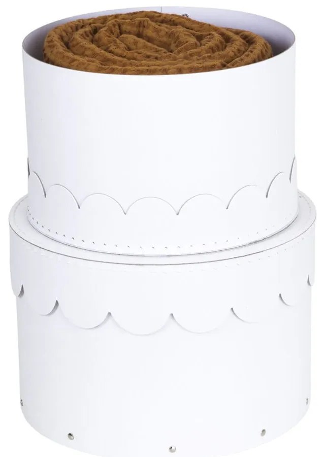 Cutii de depozitare albe 2 buc. din carton cu capac ø 26x17,5 cm Wilma Paper Laminate – Bigso