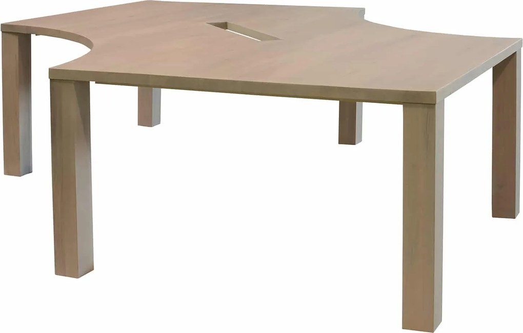 Masă stejar masiv Dining Office Bay blat 3cm