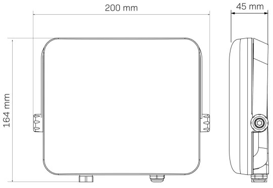 Proiector LED de exterior MILKY LED/50W/230V 4000K IP65 negru