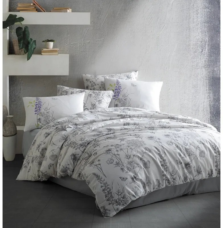 BedTex Lenjerie de pat din bumbac Myra albă, 140 x200 cm, 70 x 90 cm