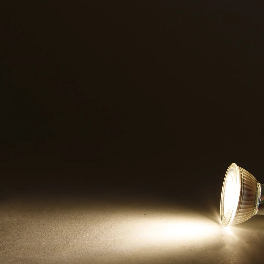 Set de 6 becuri LED GU10 cu 3 trepte de reglare a luminozității, de la cald la extra cald, 6W 450lm 2000K - 2700K